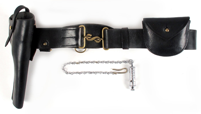 A Royal Irish Constabulary whistle and a belt at Whyte's Auctions
