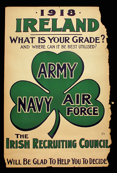 1918 Irish Recruiting Poster at Whyte's Auctions