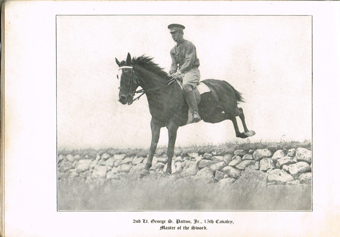 1915 A rare early photograph of General George S. Patton, Mounted Service School, Fort Riley, at Whyte's Auctions
