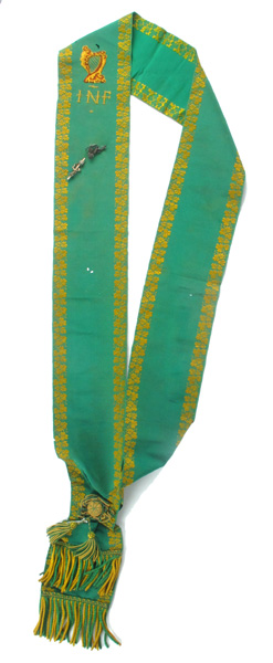 Irish National Foresters sash at Whyte's Auctions