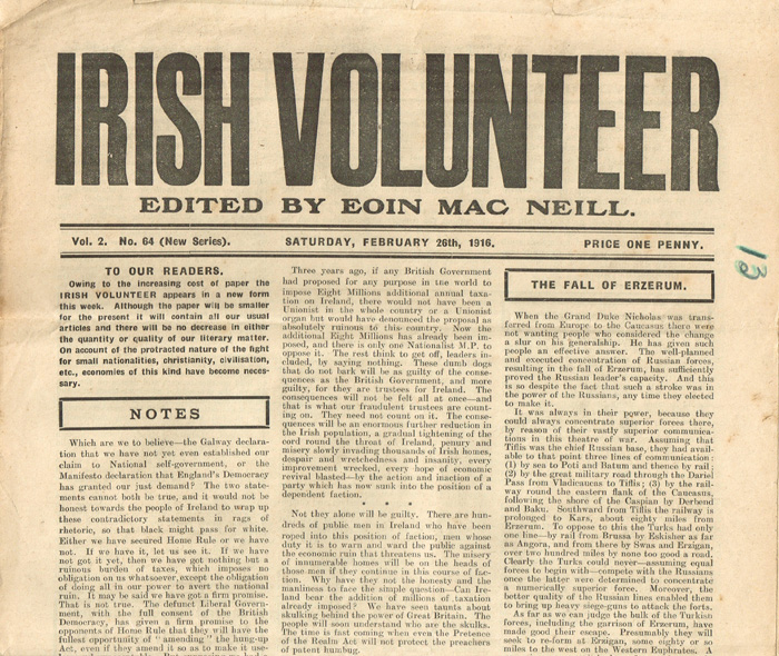 1916 Irish Volunteer newspaper and commemorative publications at Whyte's Auctions