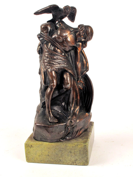 1966: 1916 Rising commemoration miniature sculpture of 'The Dying Cchulainn' by Oliver Sheppard. at Whyte's Auctions