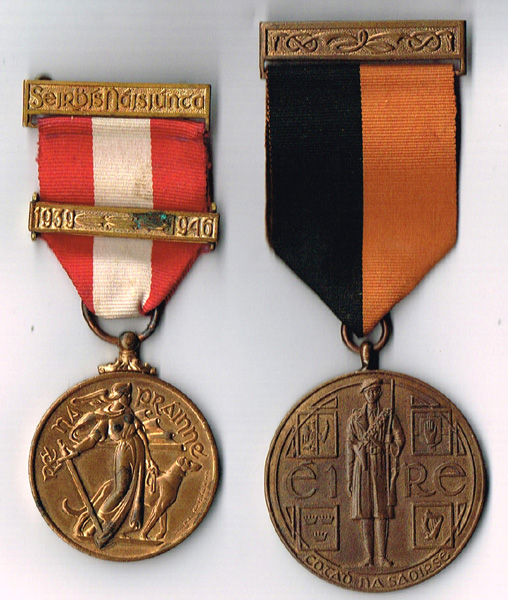 1917-1921 War of Independence Service medal and 1939 - 46 Emergency National Service, Local Defence Force medal. at Whyte's Auctions
