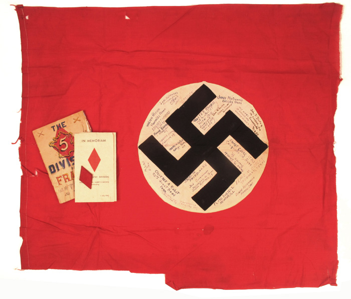 1939-1945 World War 2, Captured German vehicle identification flag at Whyte's Auctions
