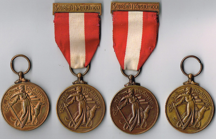 1939-1946 Emergency National Service, four different issues. at Whyte's Auctions