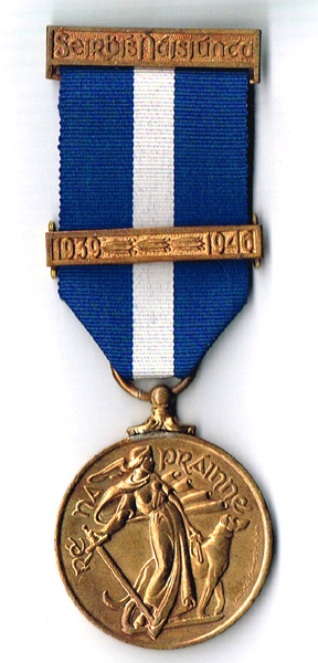 1939 - 1946 Emergency National Service Medal, Merchant Marine Service. at Whyte's Auctions