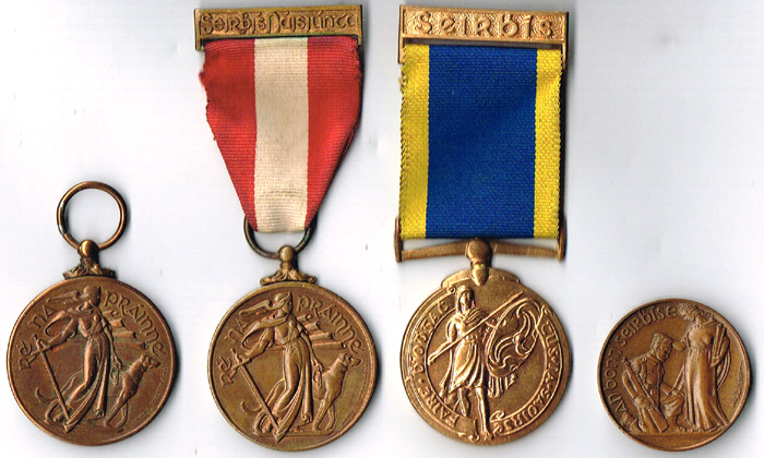 1939-1946 Emergency National Service Medals; Defence Forces and FCA Service Medals. at Whyte's Auctions