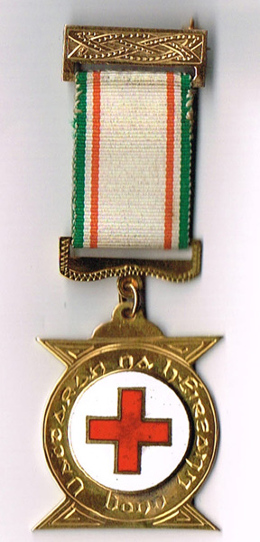 Irish Red Cross Gold President's Medal. at Whyte's Auctions