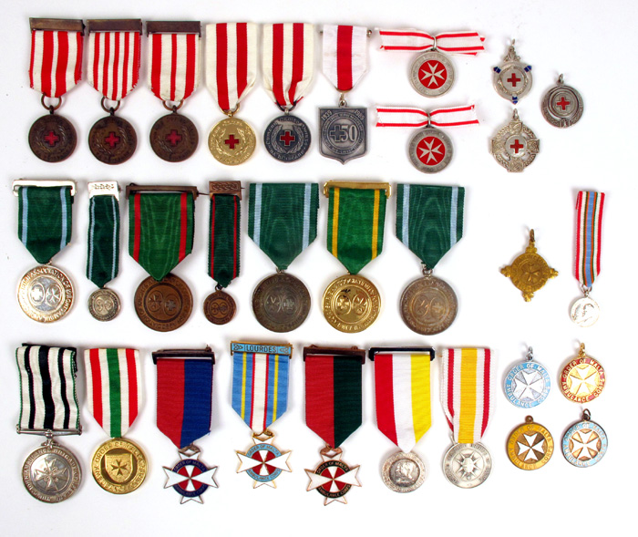 Irish Ambulance decorations and awards collection. at Whyte's Auctions