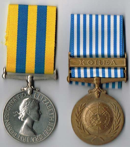 Elizabeth II Korea Medal 1950-1953 and United Nations Korea Medal 1950-1954 to Royal Ulster Rifles. at Whyte's Auctions