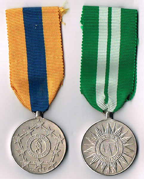 Garda Siochana pair of medals struck in sterling silver. at Whyte's Auctions