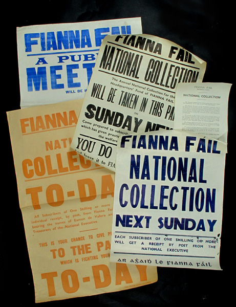 1940s Fianna Fail fundraising campaigns, ephemera. at Whyte's Auctions