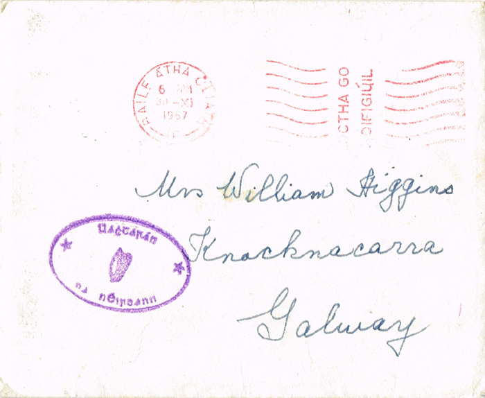 1967 (29 November) Sinead de Valera letter at Whyte's Auctions