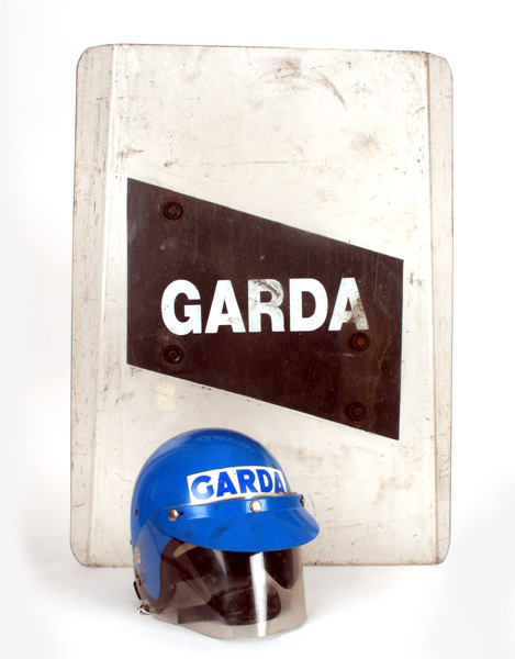 1970s - 1980s Garda riot gear at Whyte's Auctions