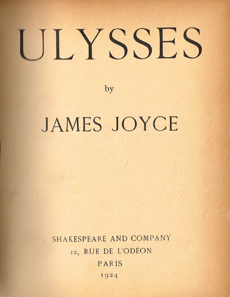 Joyce, James, Ulysses. at Whyte's Auctions