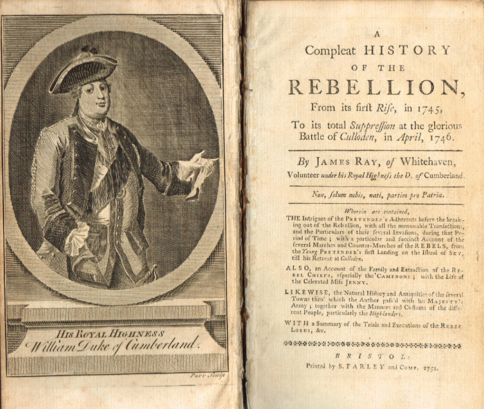 Ray, James. A Compleat History of the Rebellion. at Whyte's Auctions