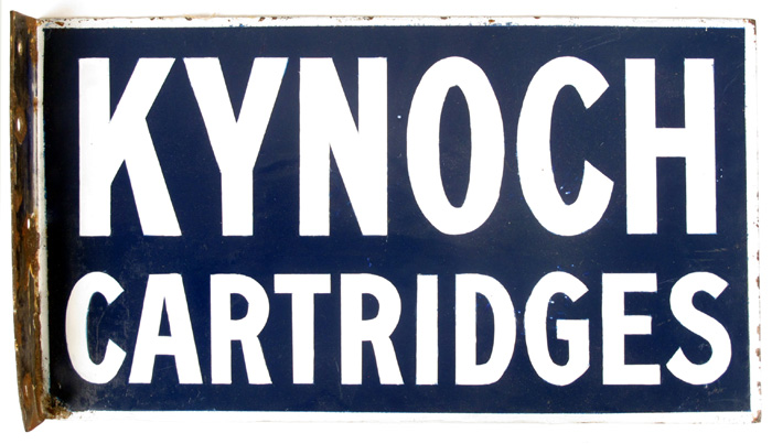 Kynoch Cartridges advertising sign. at Whyte's Auctions
