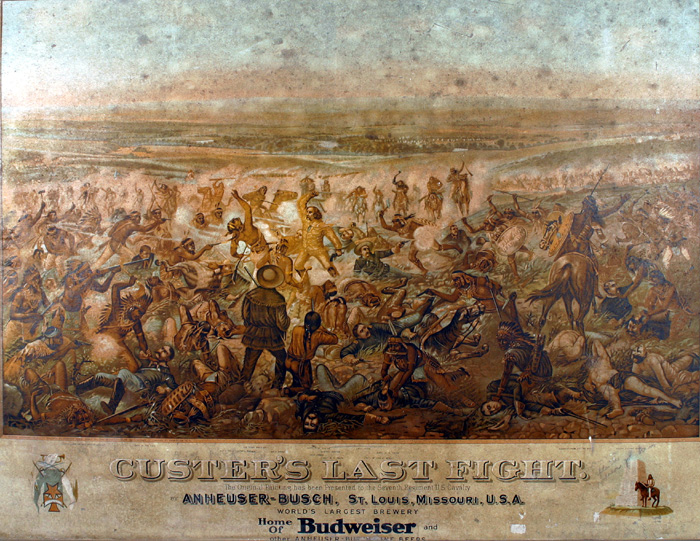 1889 Custer's Last Fight, Budweiser advertising poster. at Whyte's Auctions