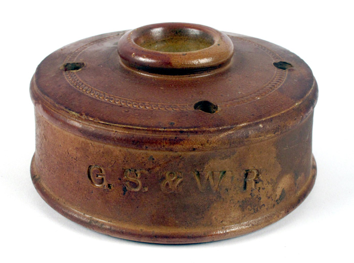 Great Southern and Western Railway, stationmaster's inkwell. at Whyte's Auctions