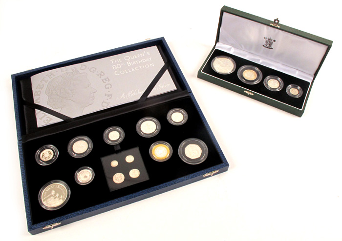 United Kingdom Britannia Silver Proof Collection and The Queen's 80th Birthday Collection. at Whyte's Auctions