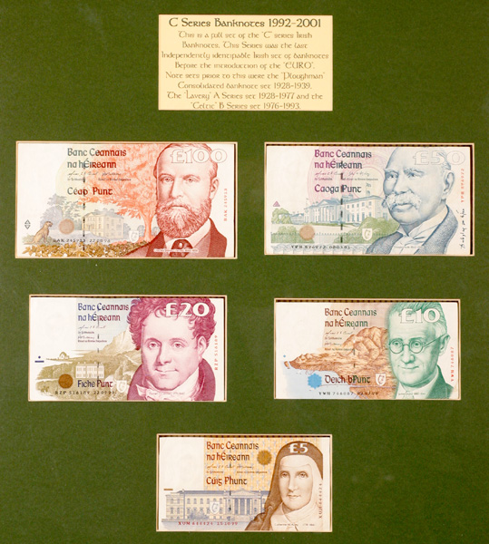 C" Series Five Pounds to One Hundred Pounds collection." at Whyte's Auctions