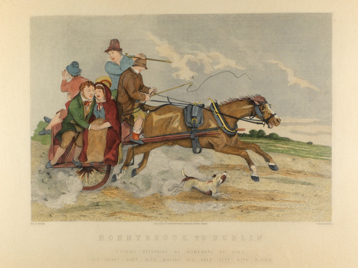 A pair of 19th century jaunting car prints. at Whyte's Auctions