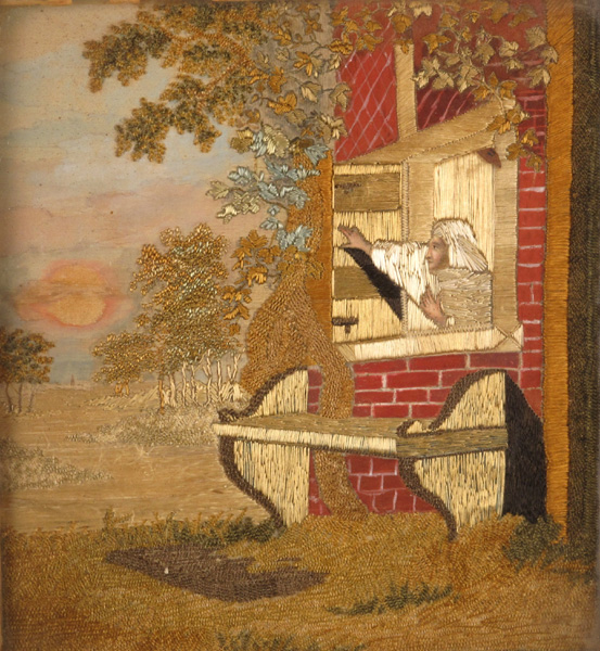 Early 19th century embroidery panel at Whyte's Auctions