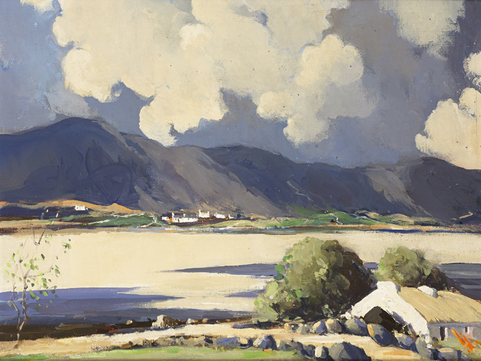 CLOUDY SKIES, DUNFANAGHY, COUNTY DONEGAL by George K. Gillespie RUA (1924-1995) at Whyte's Auctions