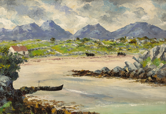 TWELVE PINS FROM ERELOUGH, ROUNDSTONE by Fergus O'Ryan RHA (1911-1989) at Whyte's Auctions