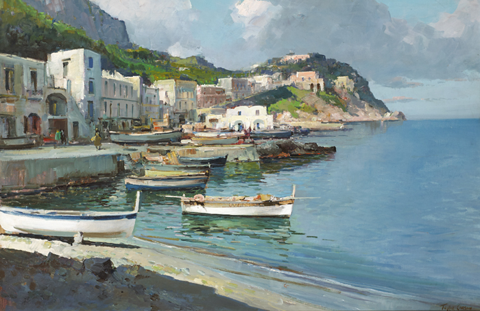 ISLE OF CAPRI, ITALY by Robert Taylor Carson HRUA (1919-2008) at Whyte's Auctions