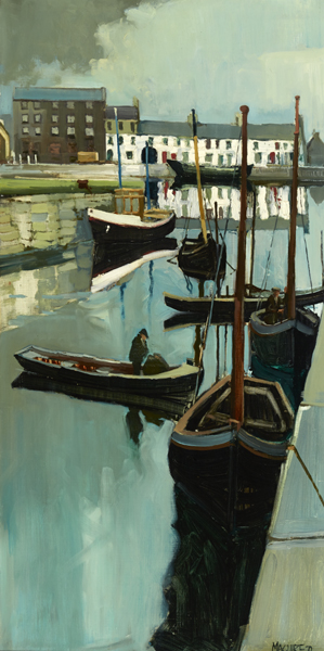 GALWAY HOOKER, 1970 by Cecil Maguire RHA RUA (1930-2020) at Whyte's Auctions