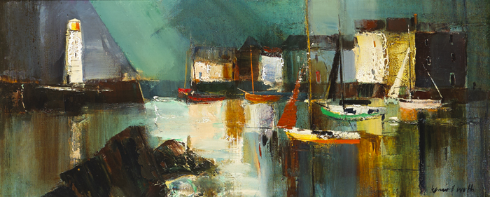 THE HARBOUR by Kenneth Webb RWA FRSA RUA (b.1927) at Whyte's Auctions