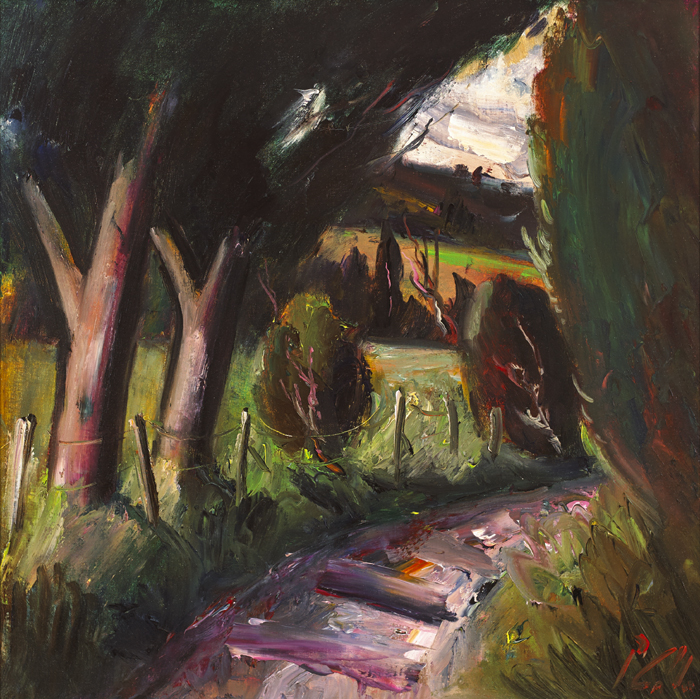 ROAD TO GARRISTOWN, COUNTY MEATH by Peter Collis RHA (1929-2012) at Whyte's Auctions
