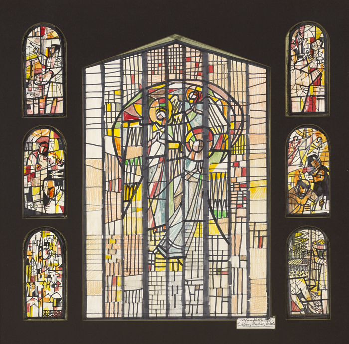 CARTOON FOR STAINED GLASS WINDOW by George Campbell RHA (1917-1979) RHA (1917-1979) at Whyte's Auctions