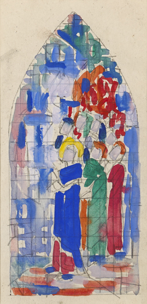 VIRGIN & SAINTS I by Evie Hone HRHA (1894-1955) at Whyte's Auctions