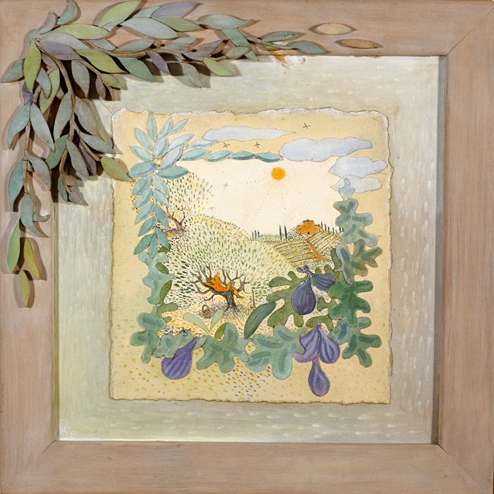 YELLOW DREAMS IN AN OLIVE TREE by Pauline Bewick RHA (b.1935) at Whyte's Auctions