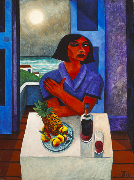 WOMAN AND FRUIT, 1996 by Graham Knuttel (b.1954) at Whyte's Auctions