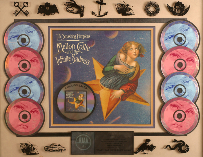 The Smashing Pumpkins, Mellon Collie and the Infinite Sadness", RIAA multi-platinum sales award." at Whyte's Auctions