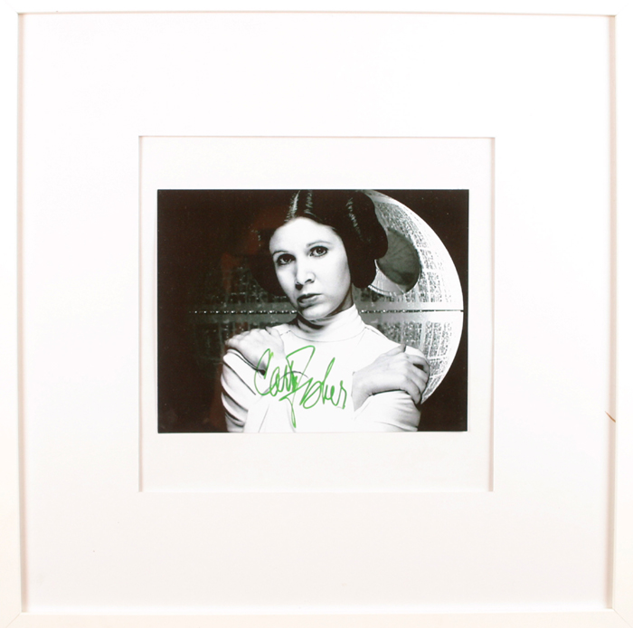 Carrie Fisher Autograph signature. at Whyte's Auctions