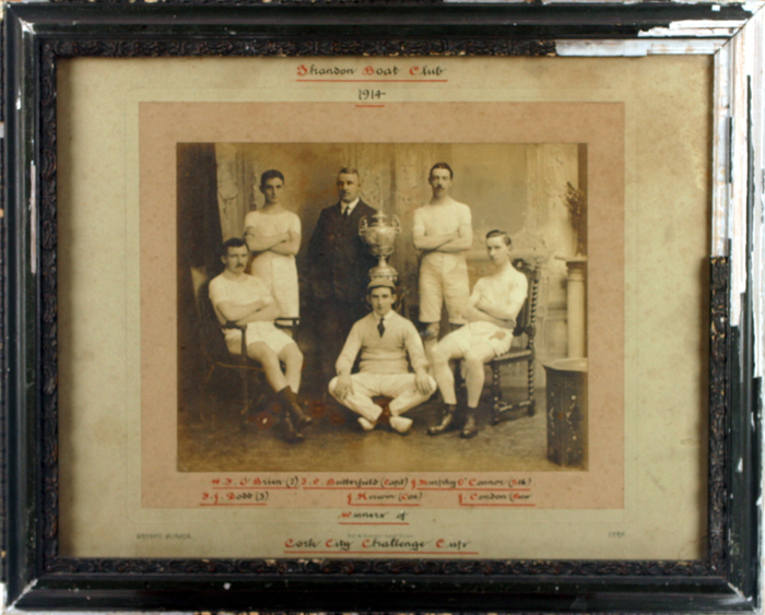 1914 Rowing, Shandon Boat Club, Cork City Challenge Cup crew photograph at Whyte's Auctions