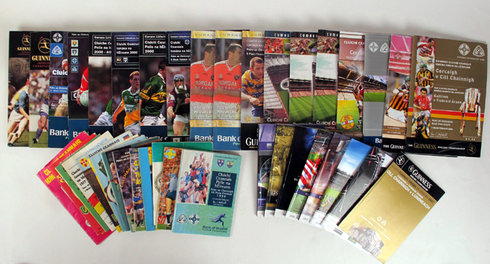 GAA 1975-2014 Collection of All-Ireland final programmes. at Whyte's Auctions