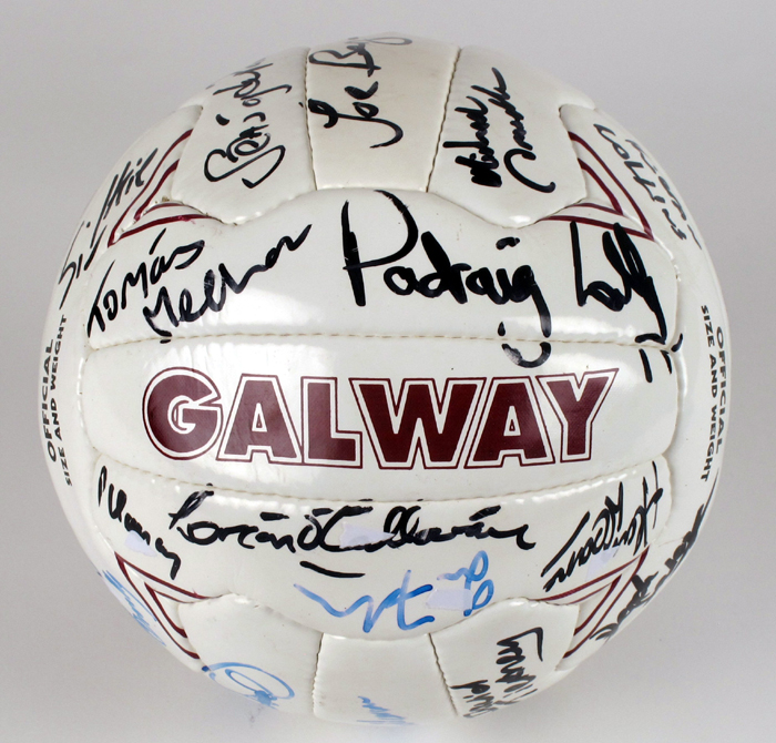 Gaelic Football, Galway, c.2000s, signed football at Whyte's Auctions