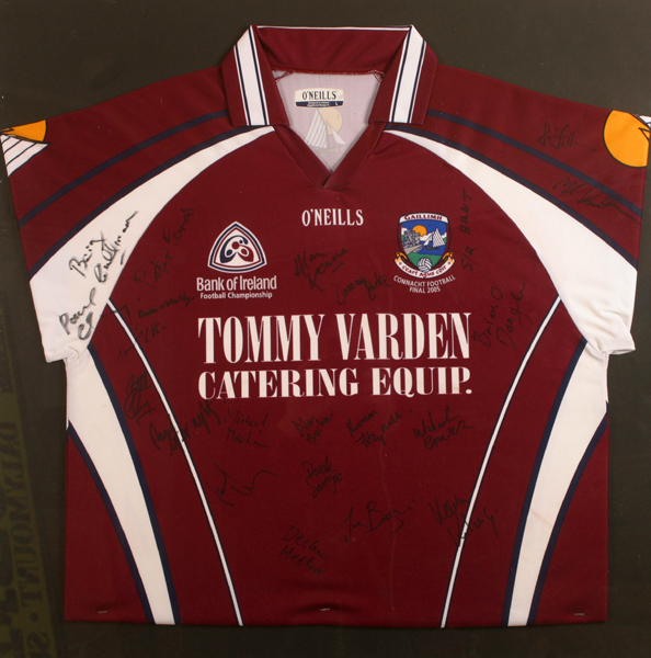 Gaelic Football, Galway, 2005, signed jersey. at Whyte's Auctions