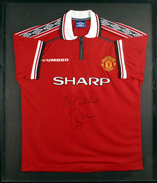 Football, Roy Keane, signed jersey at Whyte's Auctions