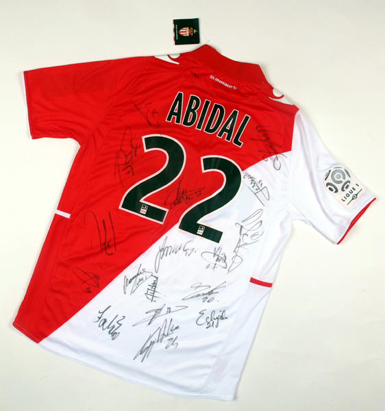 Football, AS Monaco, 2013/14, signed home jersey. at Whyte's Auctions