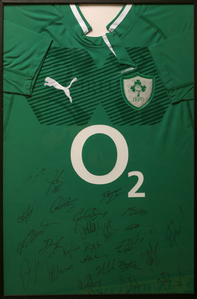Rugby, Ireland, 2013, signed home jersey. at Whyte's Auctions