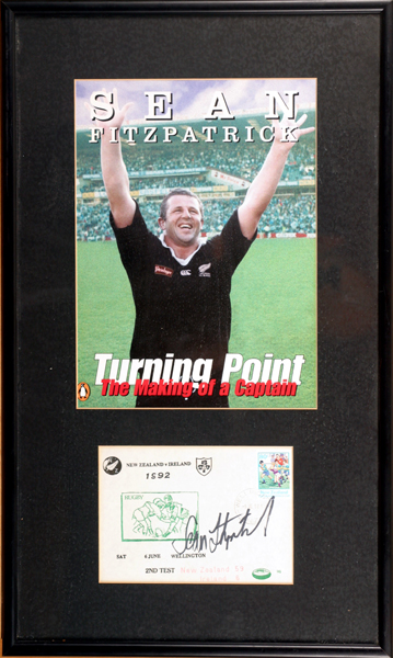 Sean Fitzpatrick. Signed philatelic cover at Whyte's Auctions