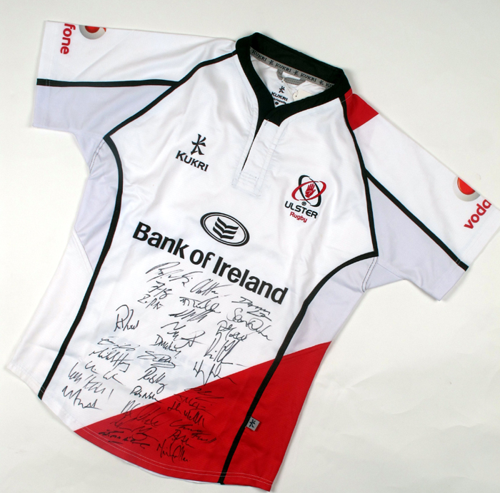 Rugby, Ulster, 2013/14, signed home jersey. at Whyte's Auctions