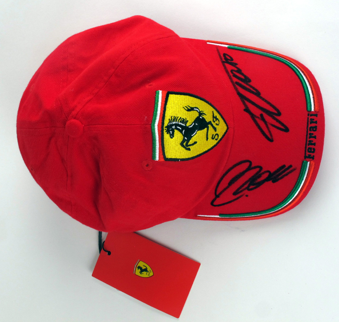 Formula One, Fernando Alonso, Felipe Massa, signed baseball cap at Whyte's Auctions