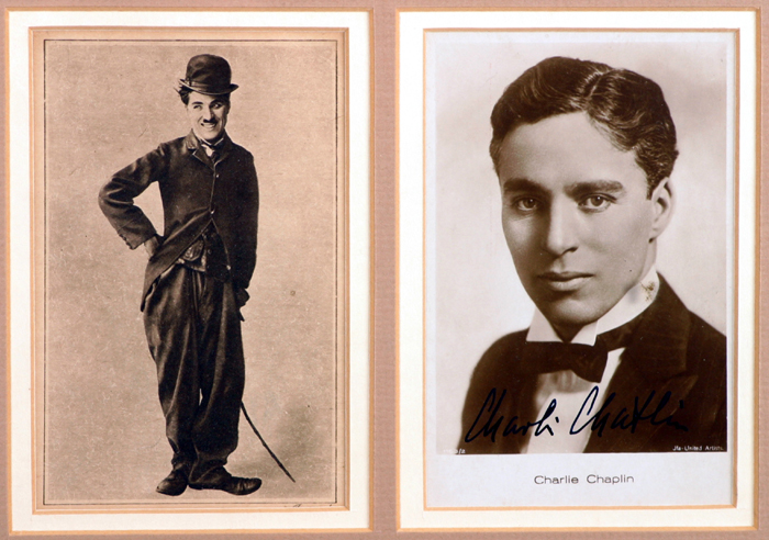 Charlie Chaplin. Signed photograph. at Whyte's Auctions
